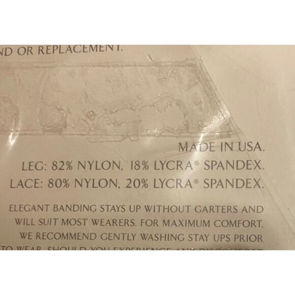 Victoria's Secret Sheer Seduction Stay Ups Cream Small Signature Gold Collection - Picture 6 of 7